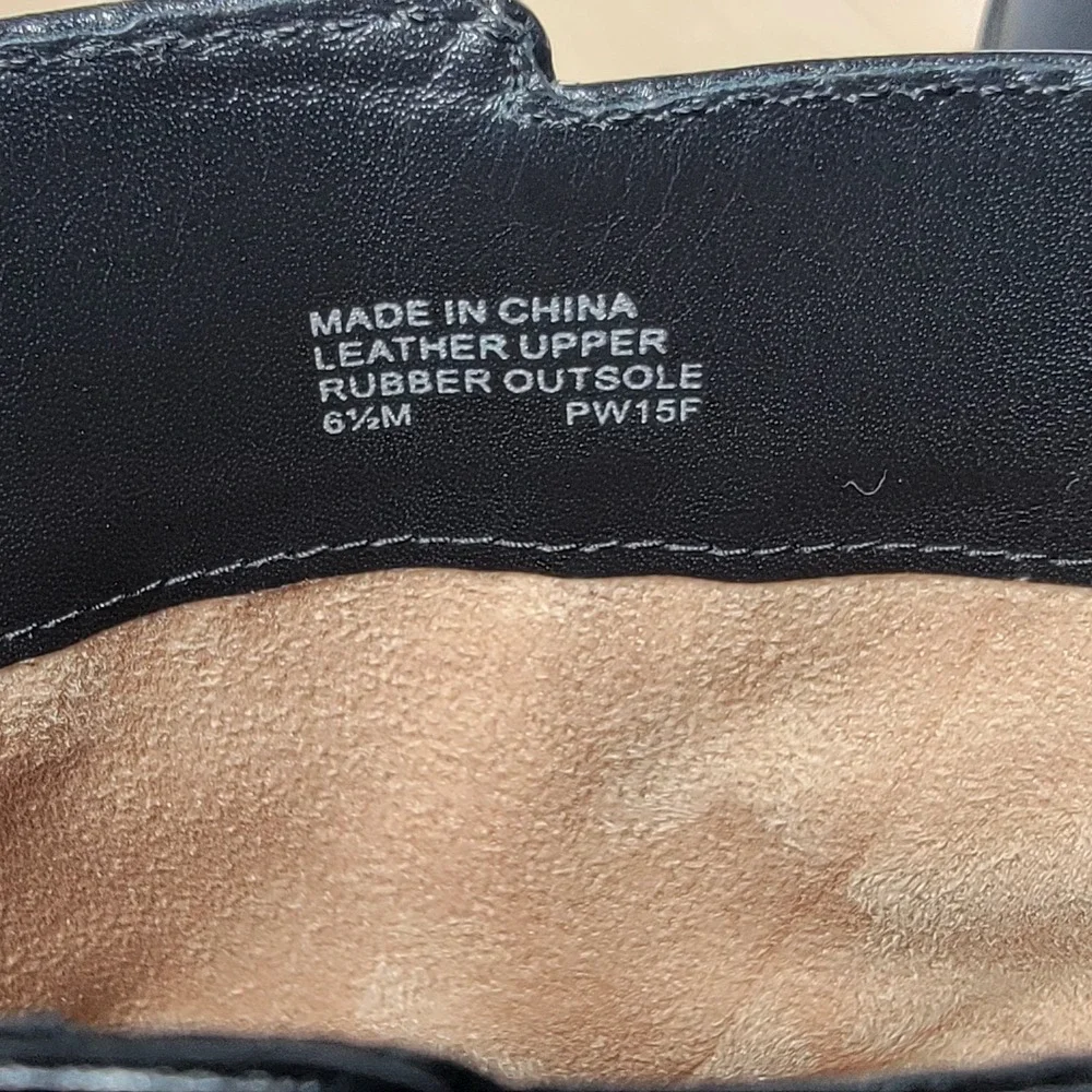 Michael Kors Fulton Black Leather Harness Biker Bootie Size 6.5M